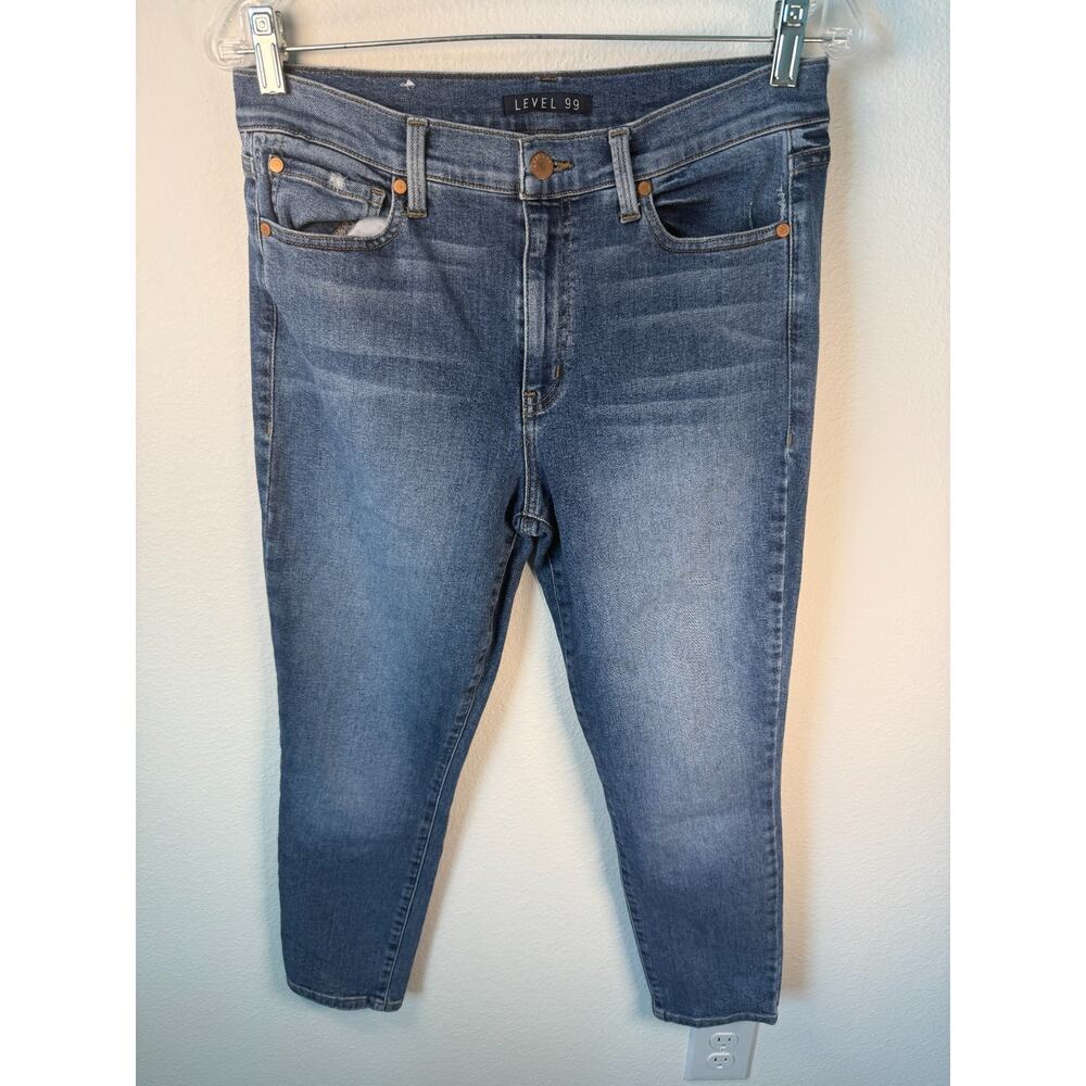 ANTHROPOLOGIE - LEVEL 99 Straight Leg Denim Jean SZ‎ 30 Womens